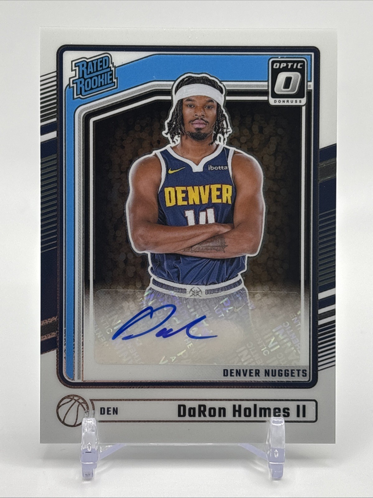 2024-25 Donruss Optic DaRon Holmes II Rated Rookie Autograph #303 Denver Nuggets