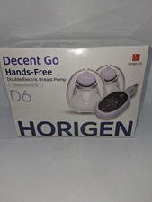 New Double Electric Breast Pump D6 Horigen Hands Free Decent Go Purple Sealed