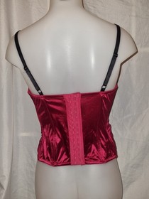 💝 Gorgeous red ANN SUMMERS Underwired boned corset basque top size 36DD