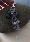 handmade BAG CHARM chain & charm KEY CHAIN bag/purse clip — photo 3