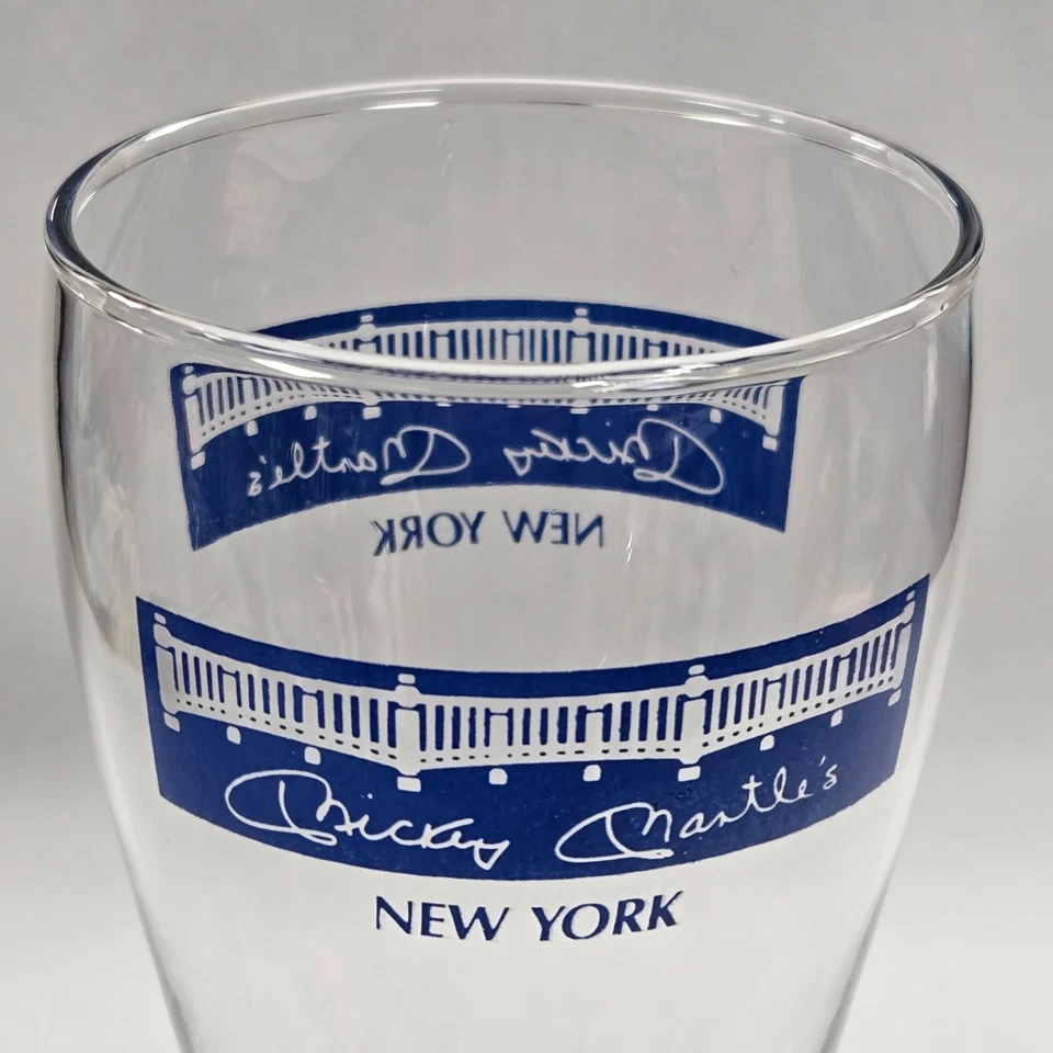 Mickey Mantle (Yankees, No. 7) Restaurant, New York City ~ 18 oz Beer Glass - Image 2 of 4