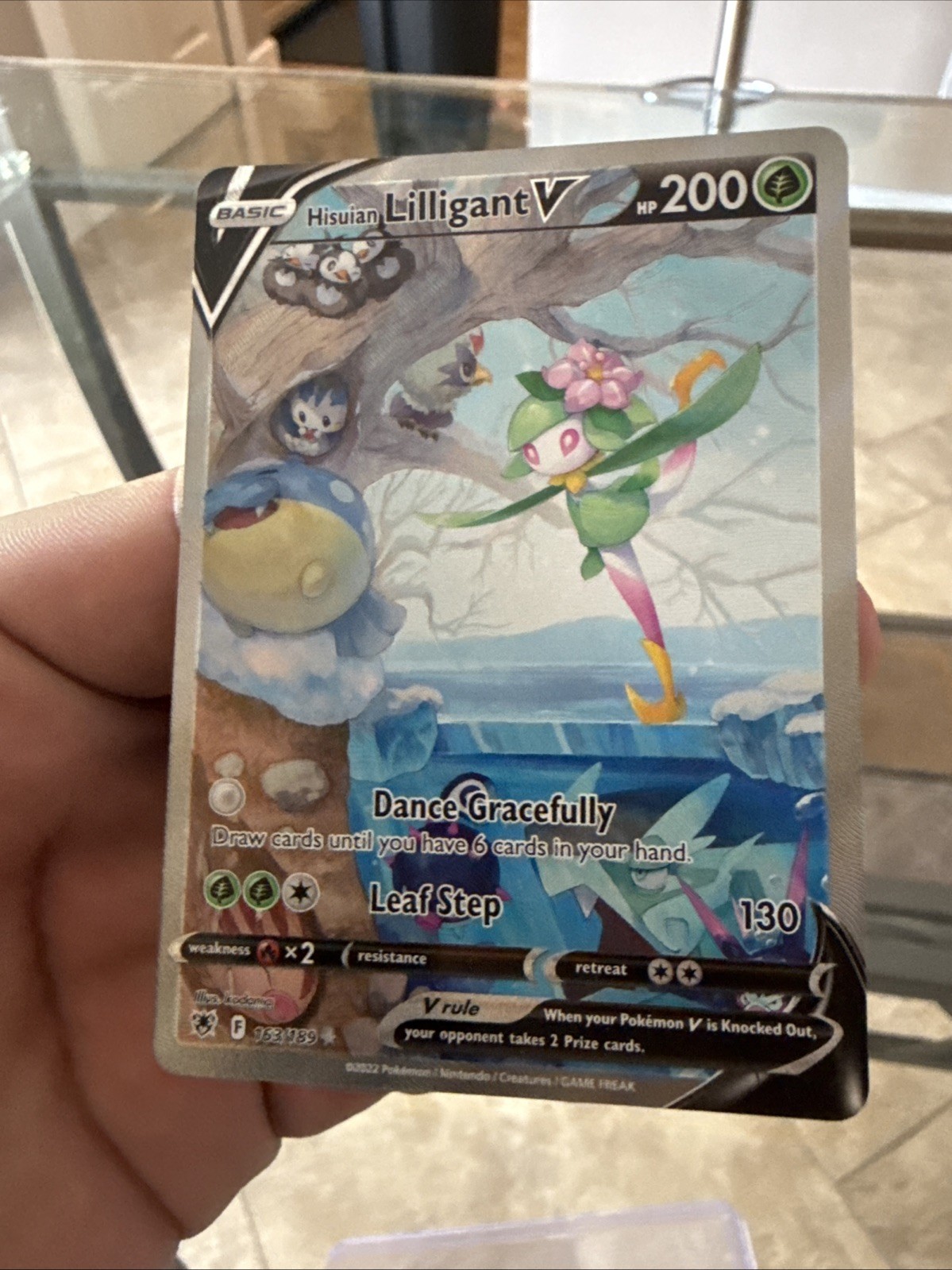 Pokémon TCG Hisuian Lilligant v Astral Radiance Holo Ultra Rare Card 163/189