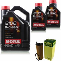 Mann Inspektionspaket 7L Motul 8100 X-Clean+ 5W-30 FüR Audi A6 Allroad 3.0 TDI