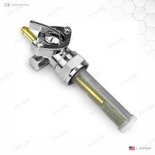 22mm Chrome Motorcycle Petcock Tap w. Straight Outlet Use w. 1/4" ID Fuel Hos??