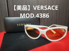 VERSACE MOD.4386 White Sunglasses Eyewear UV Protection Italy Used Excellent