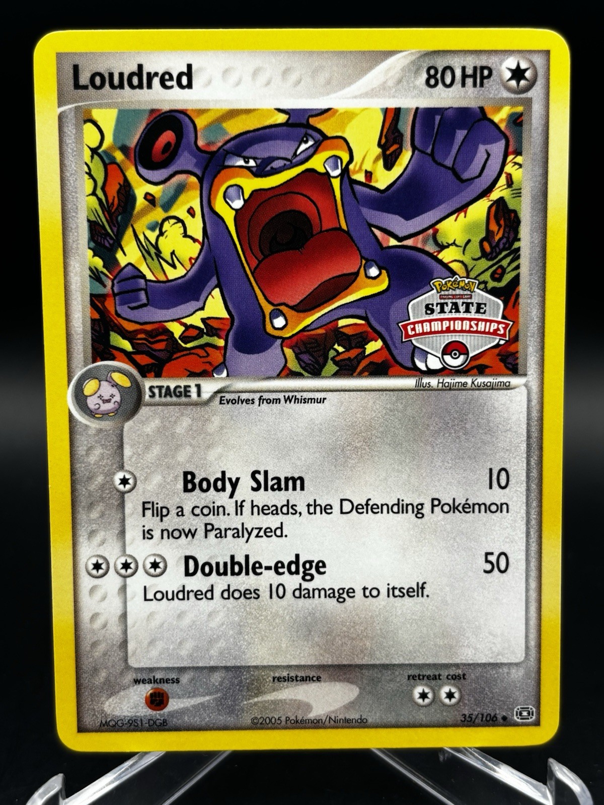  2005 Pokemon State Championships Promo Card Loudred 35/106 EX Emerald Set TCG 