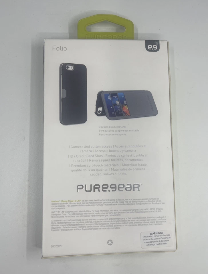  Folio Pure Gear iPhone 5S / 5 p. ej. Foto 2 de 3