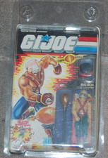 MOC Vintage GI Joe Big Boa 1987 Figure  Fridge Sticker  Case Included