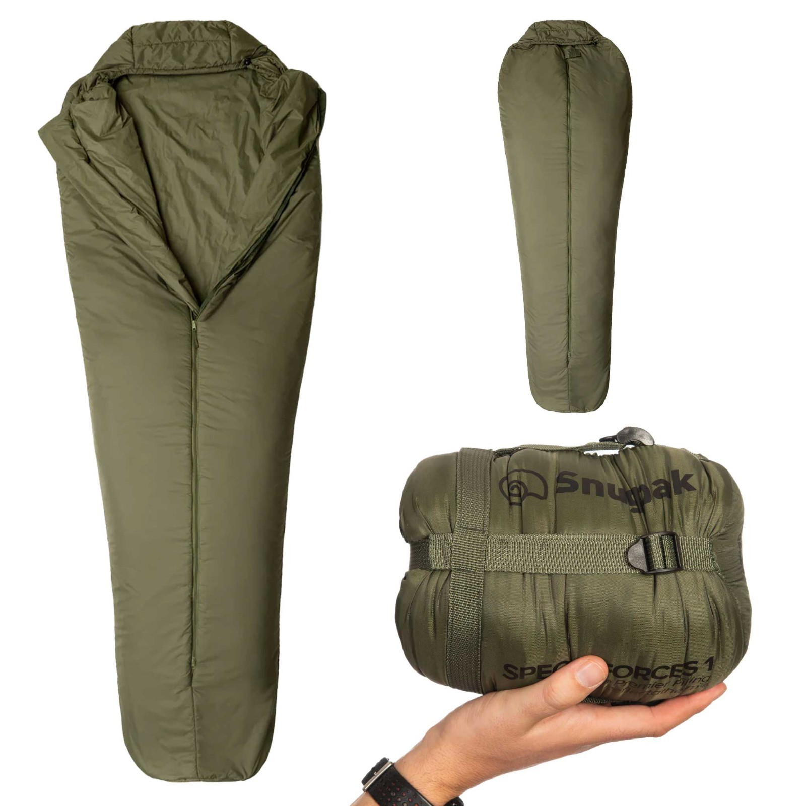 Snugpak Special Forces 1 Sleeping Bag 5°C Olive Compact Military Army Camping