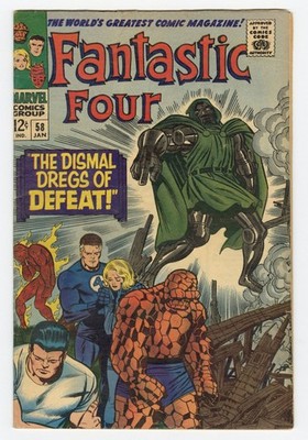 Marvel - FANTASTIC FOUR (1961-96; 2003-12) #58 - Grade 6.0 - Comic Book