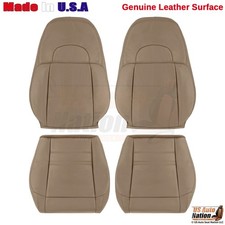 1999 2000 Ford Explorer Xlt Driver Passenger Bottoms-tops Leather Cover Tan