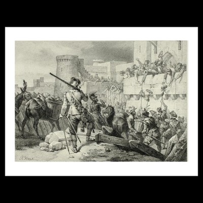 Horace Vernet - Quel est de ces mourants l'etonnement extreme... (1825) Art C