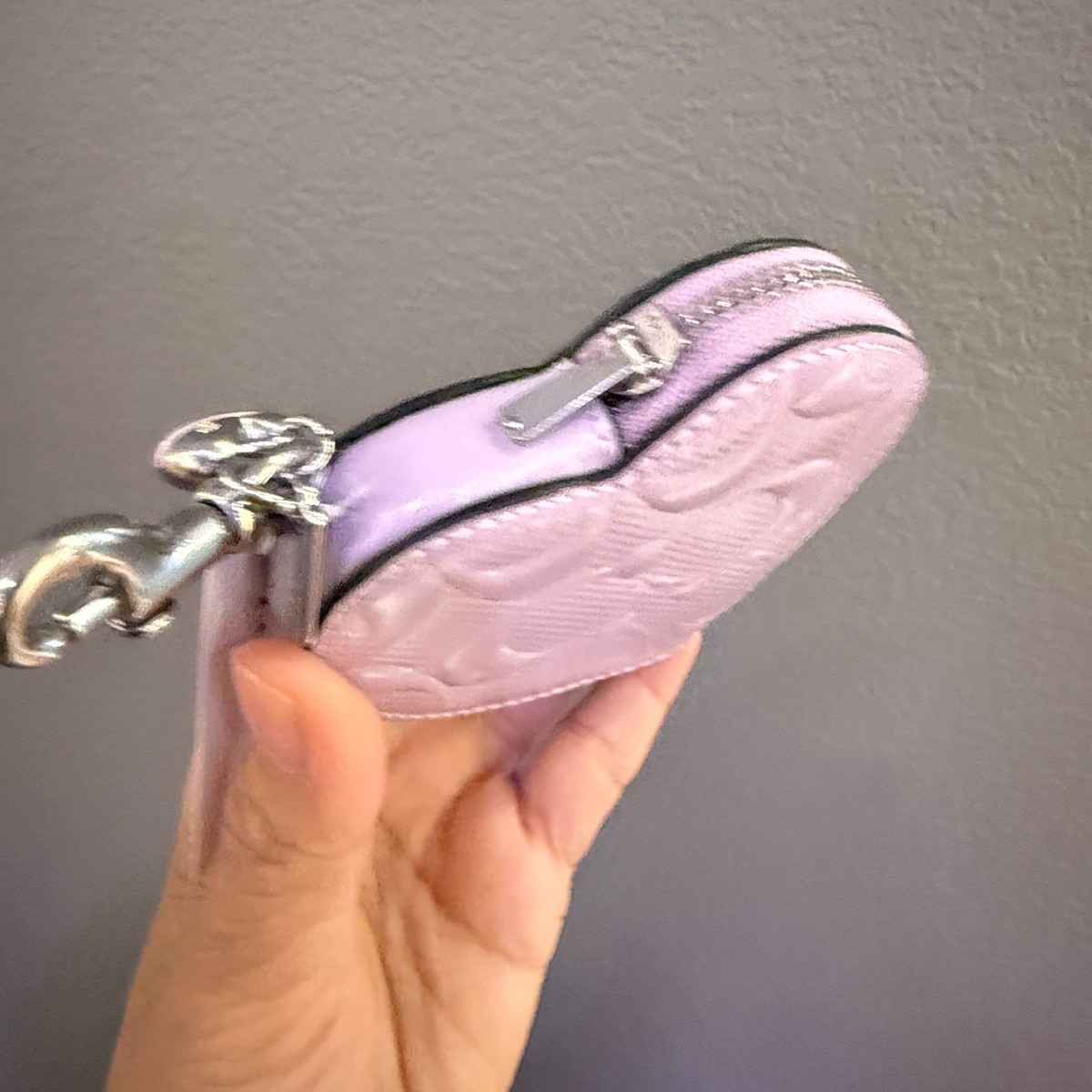 Coach Heart Bag Charm With Patent Signature Leather CDD04 | eBay