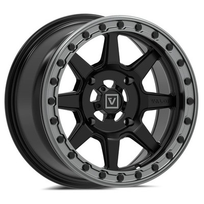 15x7 Valor Offroad V13 Satin Black UTV BEADLOCK Wheels 4x137 (10mm) Set of 4