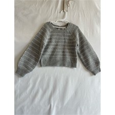 Janie and Jack Heather Gray Textured Crewneck Sweater