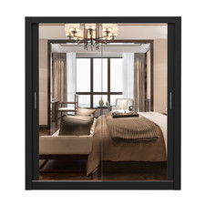 Schwebetürenschrank Schrank Kleiderschrank MILAN mit Spiegel 180 cm