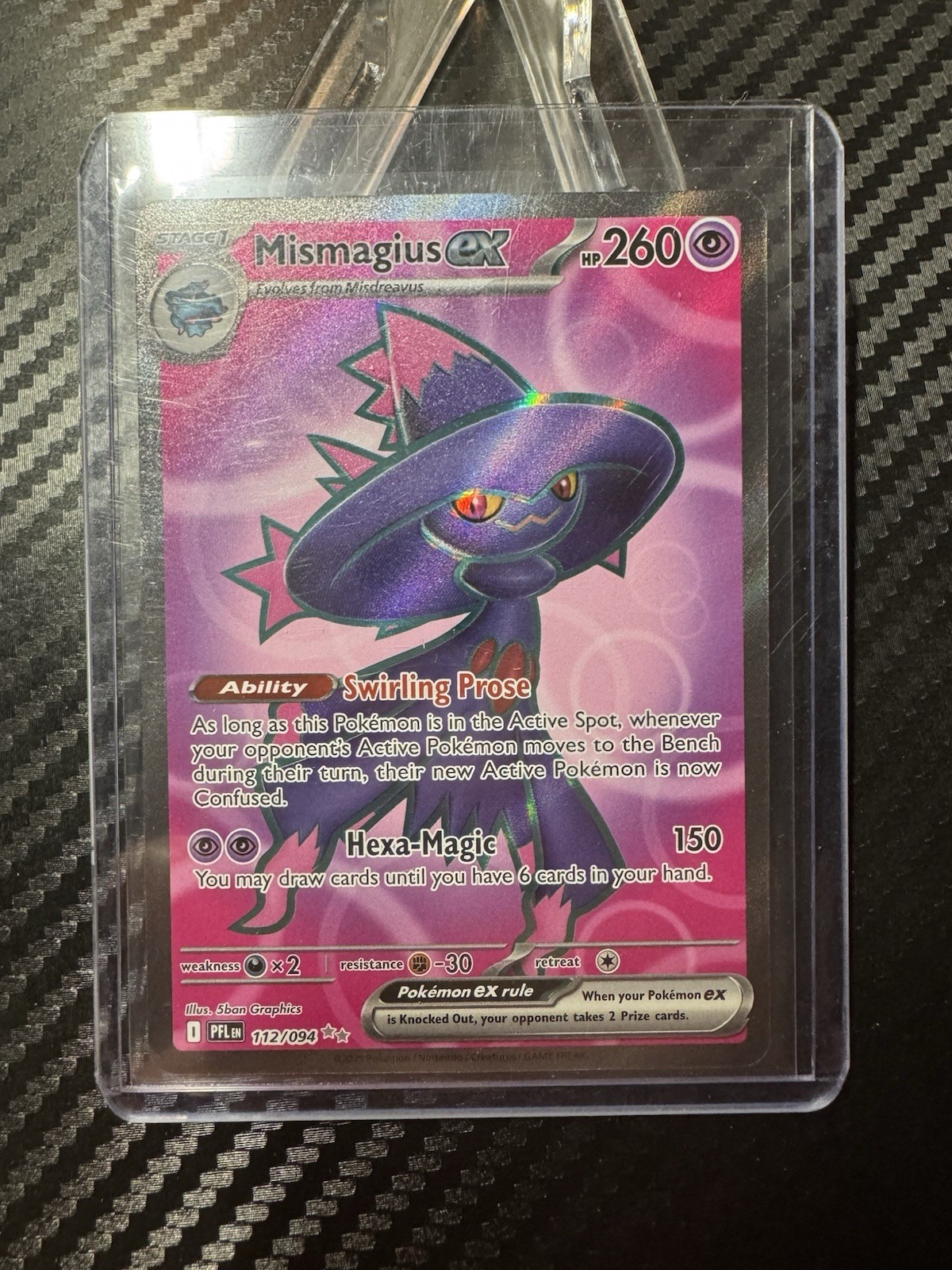 Mismagius ex - Ultra Rare ME02: Phantasmal Flames 112/094 LP-NM