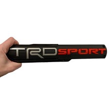 Trd Silver Red On Black Painted Emblem For Sport Pro Bro Badge Nameplate Trd Silver Red On Black Painted Emblem For Sport Pro Bro Badge Nameplate