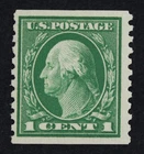 CKStamps: US Stamps Collection Scott#443 1c Washington Mint LH OG 24 1/2mm