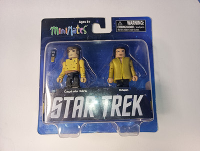Captain Kirk & Khan Star Trek Original Series Mini Mates New Sealed Figures 2013