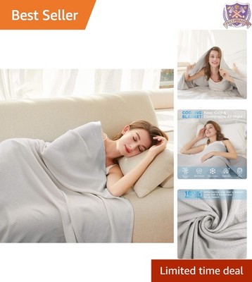 Cooling Blanket Bamboo Rayon King Size Lightweight Summer For Hot Sleepers