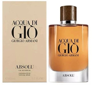 Acqua Di Gio Absolu by Giorgio Armani 4.2 oz / 125ml EDP Cologne  Men New In Box