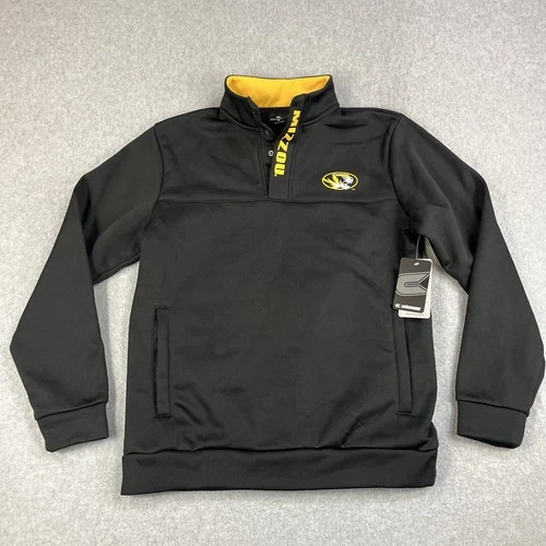 Mizzou Tigers Colosseum Athletics 1/4 Zip Soft Shell Pullover Mens Medium - product listing photo
