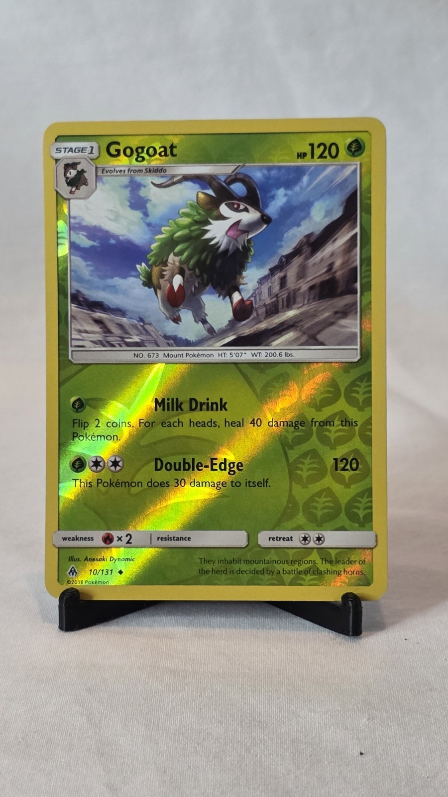 Pokemon Gogoat 10/131 Reverse Holo Rare Forbidden Light LP