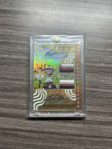2021 Panini Illusions Reflections Dual RPA Mac Jones, Rhamondre Stevenson /15