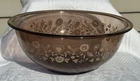 Vintage 1988 Pyrex 325 Brown Clear 10" Mixing Bowl Festive Harvest 2.5L
