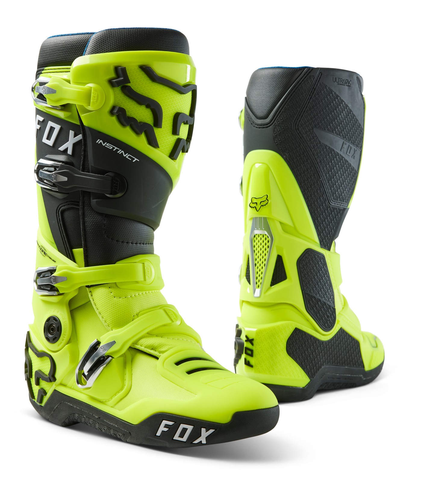 Мужские ботинки для мотокросса Fox Racing Instinct (флуоресцентно-желтые) 24347-130