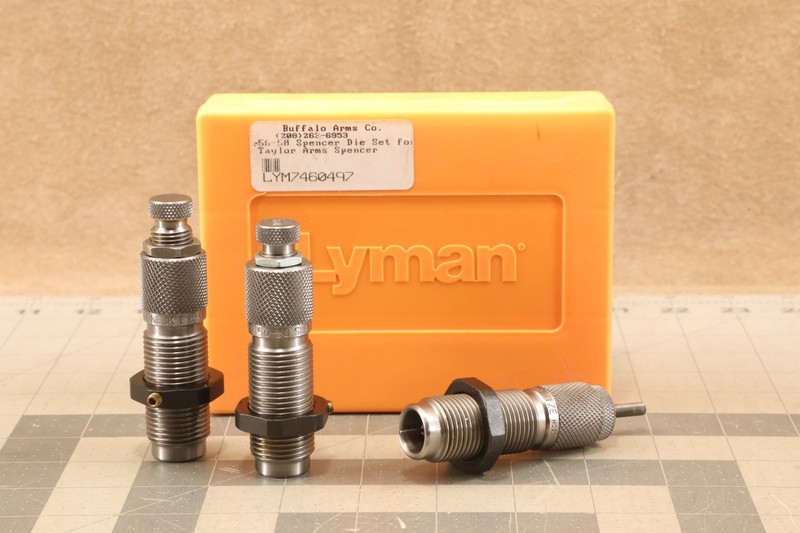 3 Piece Lyman Brand Reloading Die Set for 56-50 Spencer