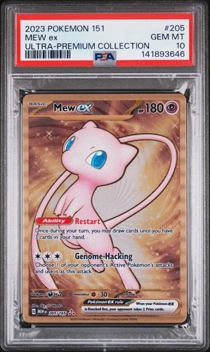 2023 POKEMON 151 ULTRA-PREM COLL #205 MEW EX PSA 10