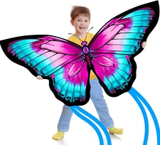 Butterfly Kites for Kids & Adults, Easy to Fly Design with Long Tail for Stabili