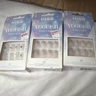 KISS Press-On Nails 28ct Short Oval Clear Shiny Glue Christmas — photo 1