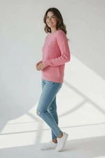 RALPH LAUREN PINK CREW NECK COTTON CREW NECK SWEATER NWT M MEDIUM