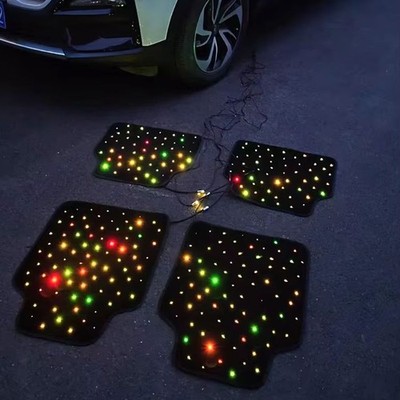 RGB Sternenhimmel Fußmatten Set 4-teilig - DIY Auto Innenraum Beleuchtung DE