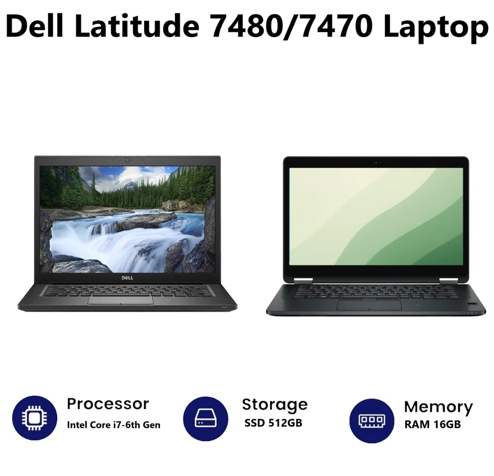Dell Latitude 7480 · i7-6600U · 16GB · 512GB, photo 2 of 5