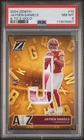 2024 Panini Zenith #10 Jayden Daniels Rookie Card RC A to Z Gold Prizm /10 PSA 8
