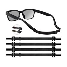 KECHIO Adjustable Glasses Strap Eyeglasses Strap 4 Pack Sunglasses Strap No T...