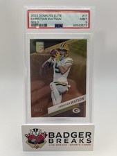 2023 PANINI DONRUSS ELITE CHRISTIAN WATSON GOLD/10 PSA 9 MINT #17 PACKERS LM