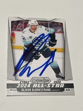 Oliver Bjorkstrand Signed Card OPC O-PEE-CHEE JSA COA IP Auto Seattle Kraken b