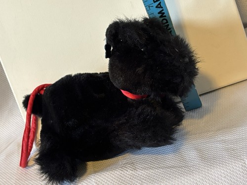NUEVO Cartera de Peluche Perro Scottie Negra Applausos Años 90 Stock Muerto ¡LINDA! Niñas - Imagen 12 de 12