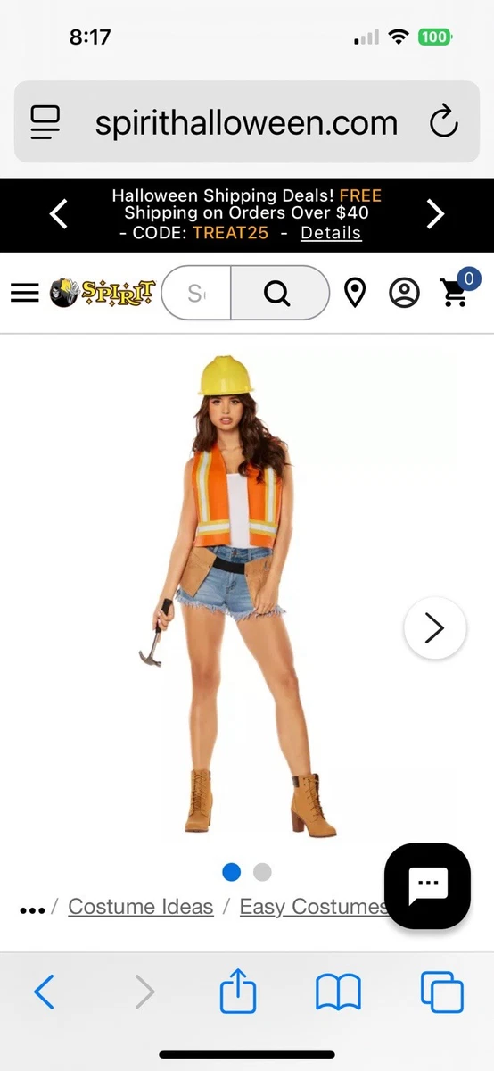 Construction Worker Costume In Women's Costumes for sale | eBay