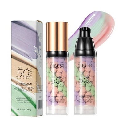 3 in 1 Face Primer Before Makeup, SPF 50 Sunscreen & Color Corrector, LongLas...