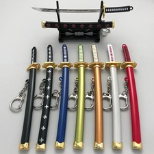 Mini Japanese Katana Samurai Sword Envelope Letter Opener Katana Keychain Stand