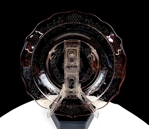 Federal Glass Normandie Pink Depression Glass 7 7/8" Salad Plate 1933-1940