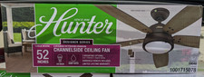 Hunter Channelside 52 In. Led Indoor Outdoor Noble Bronze Ceiling Fan W/ Remote