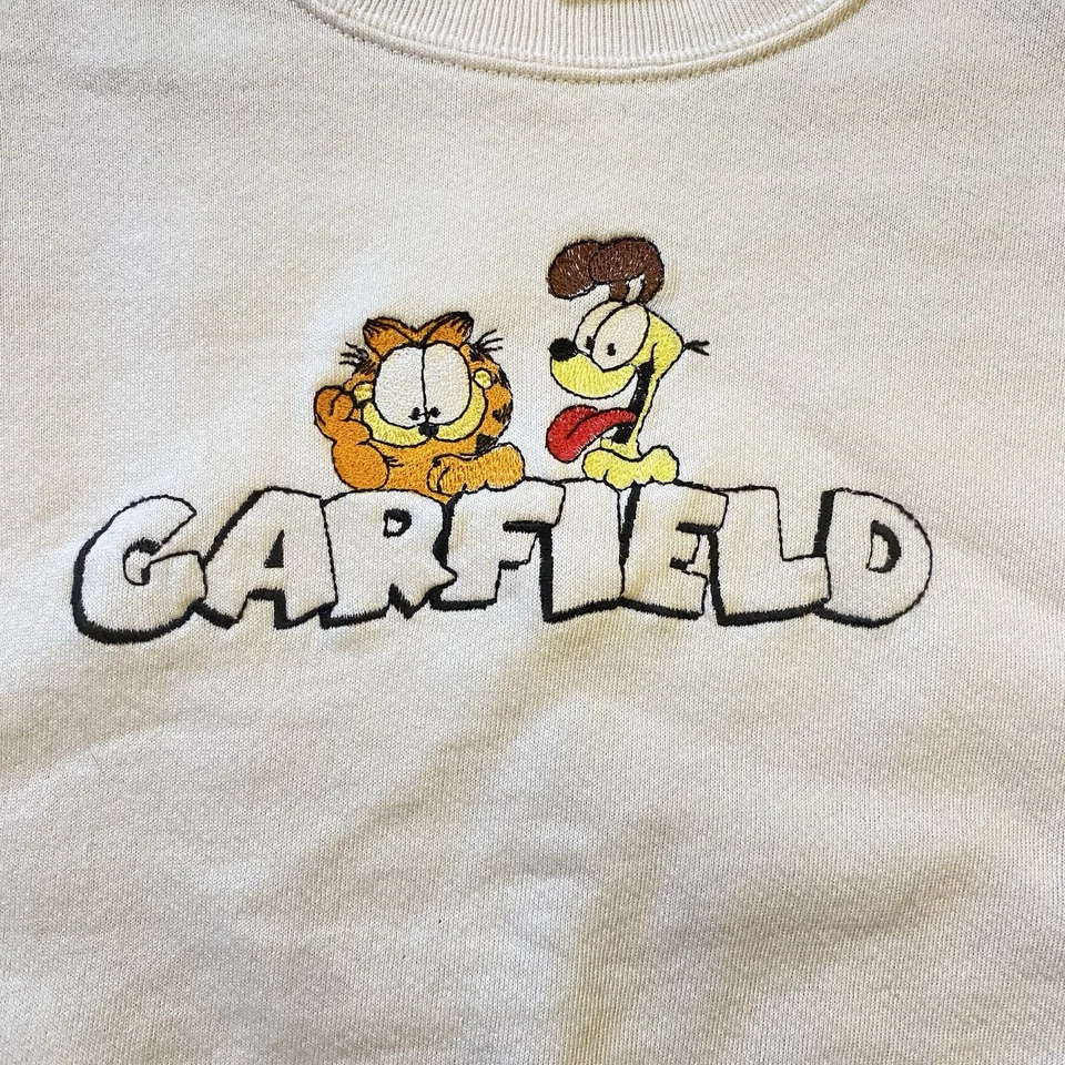 Sudadera Vintage Garfield Odie Bordada XL Jerseys Hecha en EE. UU. Foto 3 de 4
