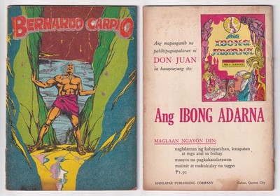 Philippines Classic Illustrated Komiks   BERNARDO CARPIO Comics (Filipino Ed.)